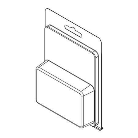 Visipak Thermoform-CLAMSHELL-#181-5.687-4.062-2.250-3.406-0.800-0.015-CLEAR, 500PK 181TF